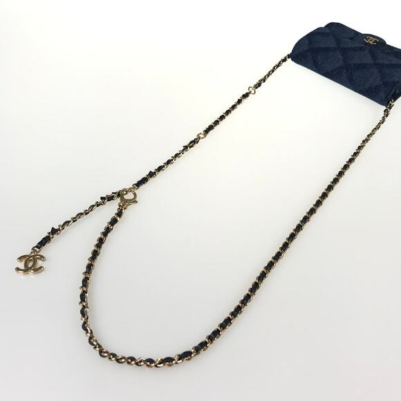 Authentic CHANEL CC Denim Mini Flap Quilted Bag Chain Purse - Picture 16 of 16